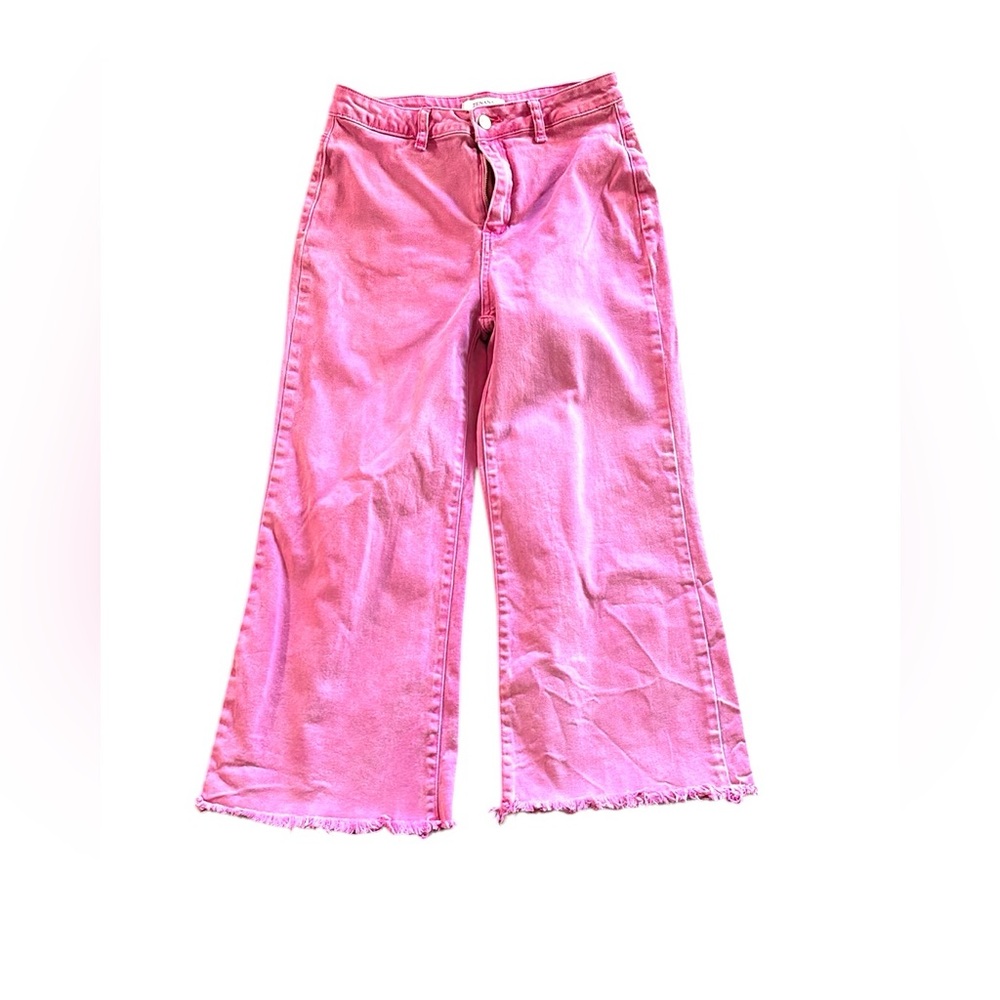 Pink Wide-Leg Women's Jeans